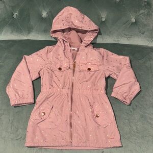 Tahari Blush Pink Kids Jacket with Metallic Accents